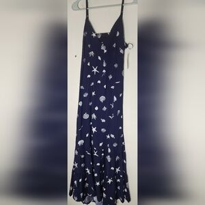 a new day Navy Sea Life Maxi Skirt